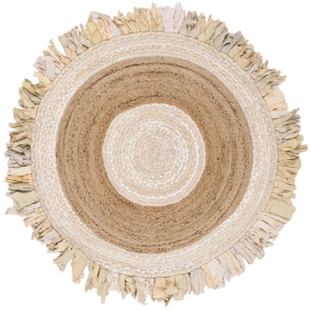 Safavieh Cape Cod Coastal Round Hand Woven RugsBeige & Natural 3 x 3 ft. CAP701B-3R